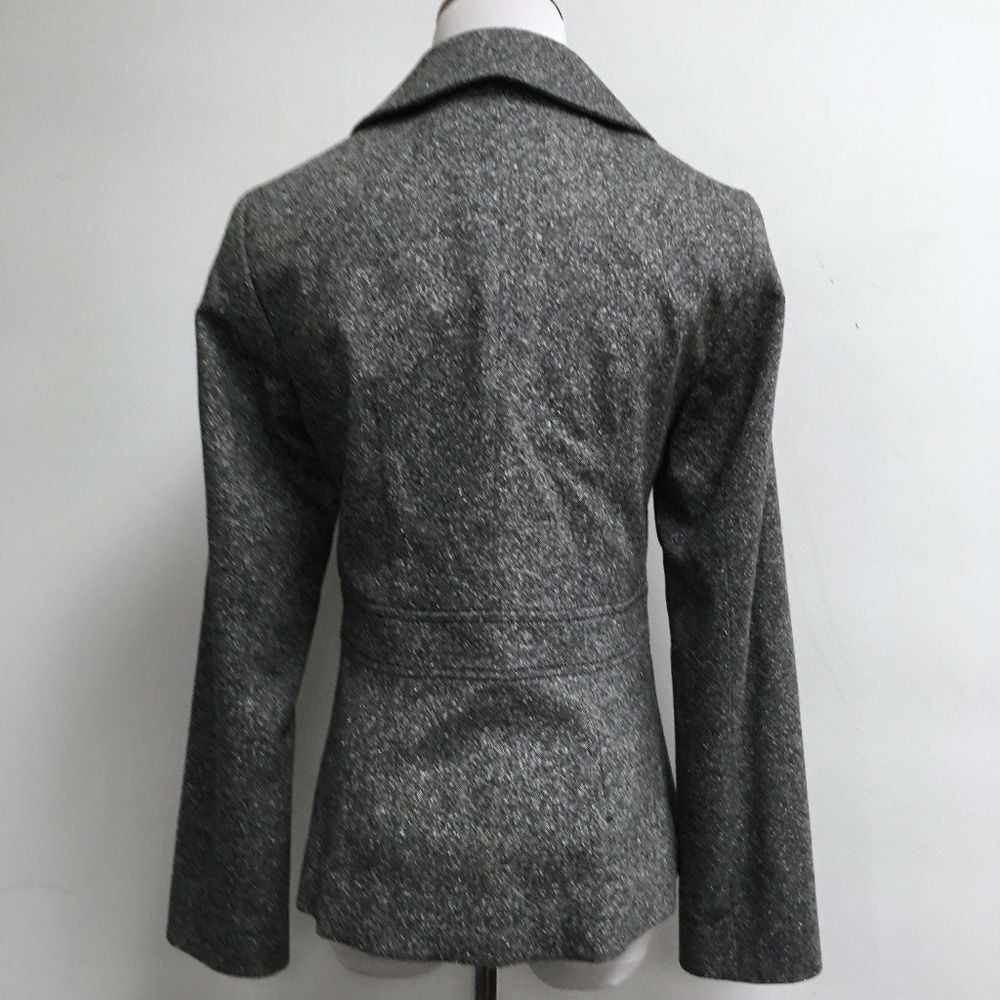 Pendleton black wool silk tweed blazer lined jacket classic 6 - Picture 5 of 8